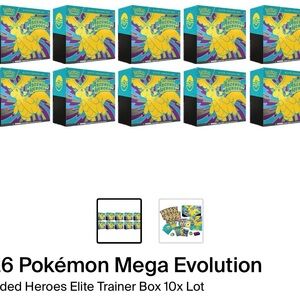 10x Ascended Heroes ETB Elite Trainer Box Pokemon TCG SEALED CASE